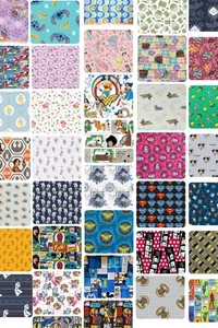 Tela de franela de personajes surtidos - Paquete de chatarra de 1 lb - Imagen 1 de 2