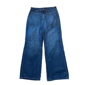 Pantalones de mezclilla Simply Vera para mujer talla 10, pierna ancha - Imagen 1 de 8
