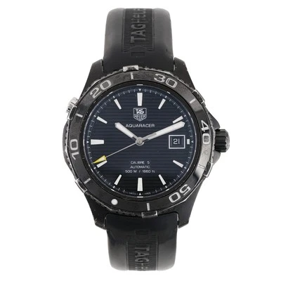 Tag Heuer Aquaracer 500 Cal. 5 41mm WAK2180.FT6027 Cir. 2019 Excellent Condition - Image 1 of 4