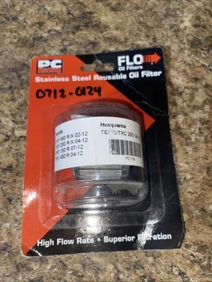 Filtro de aceite de acero inoxidable Flo PC RACING - PC116 - para Honda CRF250RX CRF450RX C Foto 1 de 4