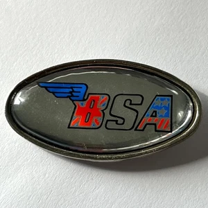 Vintage BSA Motorcycles Logo Lapel Pin Badge British Motorbike Bike Biker Rider - Picture 1 of 2