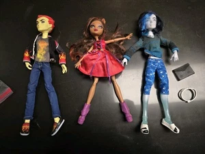 MONSTER HIGH LOT 3 DOLLS Heath Burns Invisa-Billy Little Dead Riding Hood 2008 - Picture 1 of 2