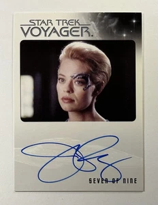 2015 Star Trek Voyager Heroes & Villains Jeri Ryan as 7 of 9 Auto Autograph Card - Picture 1 of 2