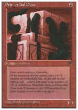 MTG Primordial the OOZE-PLAYED/DAMAGED-CHR-Magic