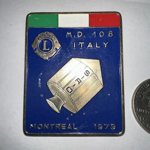 ITALY LIONS CLUB INTERNATIONAL MD108 1979 VINTAGE COLLECTIBLE Trading Pin - Picture 1 of 2