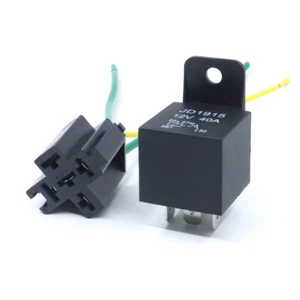 12V 12Volt 40A Auto Automotive Relay Socket 40 Relay & Wires 4pin/5Pin Backr _ou - Picture 1 of 8