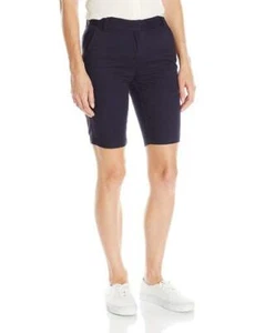 IZOD Blue Junior Uniform Stretch Twill Skinny Bermuda Shorts Navy Size 9 Regular - Picture 1 of 1