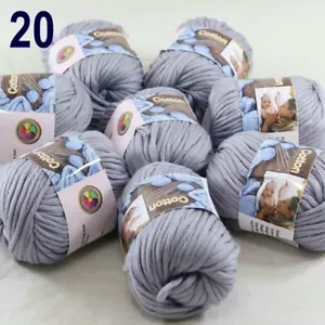 Sale 8Ballsx50gr Super Soft Cotton Hand Blankets Knitting Crochet Yarn 20 - Picture 1 of 12