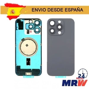 Tapa Trasera Con Soporte Metal Y Lente iPhone 16 Pro Negro LOGO - Afbeelding 1 van 1