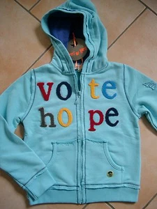 (154) Spirit of Hope Boys Kapuzen Sweatjacke mit Logo Frottee Besatz gr.152-158 - Picture 1 of 6