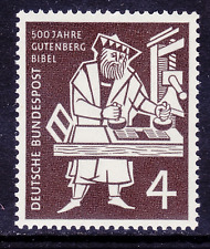 BRD FRG #Mi198 MNH 1954 500th Anniv Gutenberg Bible [723 YT74 SG1124]
