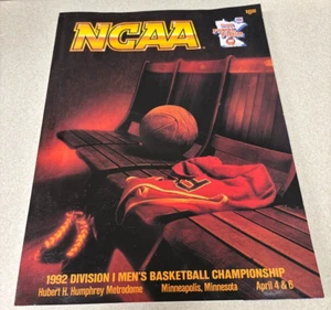NCAA men's college basketball Final Four game program, April, 1992 - Picture 1 of 3