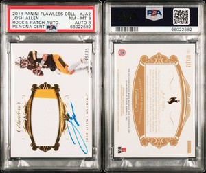 Josh Allen 2018 Panini Flawless Collegiate 2-Color RPA AUTO RC 23/25
