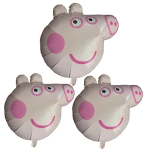 JUMBO Peppa Pig Birthday 32” Supershape balloon Mylar Foil 3Pcs FREE Shipping. - Picture 1 of 3