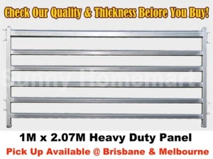 2M x 1M Heavy Duty Sheep Panel Cattle Goat Alpaca Pig Yard Galvanised Steel NEW - Picture 1 of 2