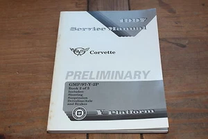 Corvette Steering Suspension Driveline & Brakes Book 2 1997 Chevy Service Manual - Picture 1 of 6
