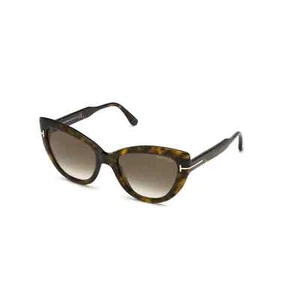 Tom Ford Anya TF762 52K Tortoise Cat Eye Plastic Sunglasses Frame 55-20-140 - Picture 1 of 7