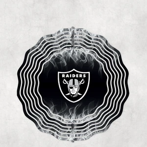 Las Vegas Raiders Inspired 10" Wind Spinner #2 - Picture 1 of 1