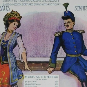 Scarce Vintage 1908 Sheet Music "My Hero" from "The Chocolate Soldier"  - Picture 1 of 3