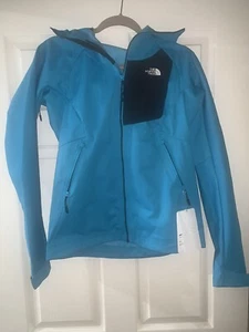 Womens The North Face Blue Rain Jacket With Hood Size Small Brand New With Tags - Picture 1 of 6