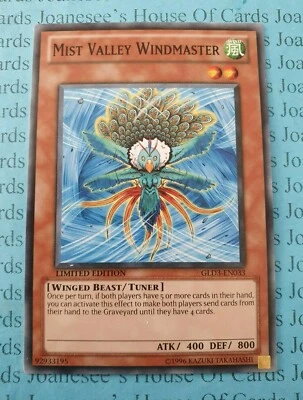 Mist Valley Windmaster GLD3-EN033 Yu-Gi-Oh Card Limited Edition New - Image 1 of 3