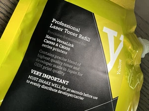 Recharge toner haute capacité jaune 400g pour Xerox VersaLink C9000 --2x Standard - Photo 1/3