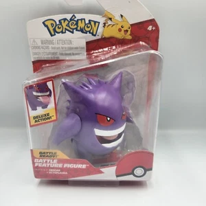 GENGAR Pokemon Deluxe Action Battle Feature Figure Toy Jazwares NEW SEE PICS - Picture 1 of 6