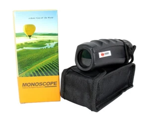 Perrini 10x25 Black Monocular with Nylon Sheath – Compact & Waterproof - Picture 1 of 6