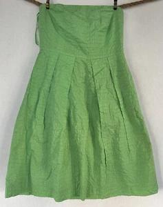 J. Crew Green Maxi Mini Dress Strapless Women’s Sz 4 - Picture 1 of 3