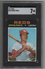 1971 Topps JOHNNY BENCH #250 NM SGC 7 Cincinnati Reds Sharp Color TD89