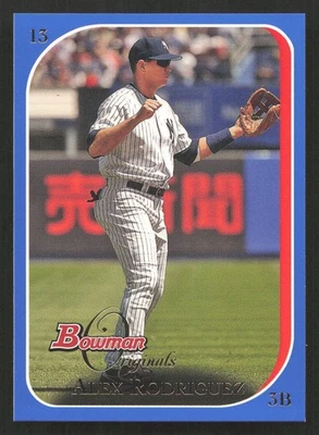 Tarjeta Bowman Originals Alex Rodriguez 2006 azul #/249 #13 Foto 1 de 2