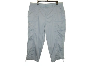 Style & Co Damen 16W Cargo Capri Hose Midrise Bungee Saum Blau, A+ - Bild 1 von 7