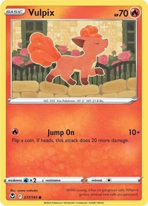 Pokemon Vulpix SWSH12: Silver Tempest 017/195 LP - Picture 1 of 1