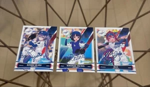 2025 Dodgers Hololive Signature Cards SET di 3 KOSEKI BIJOU IRYS NINOMAE INA MLB - Foto 1 di 5