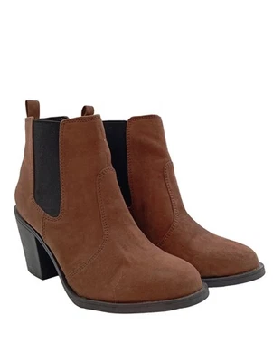 H&M Botas deslizantes Mujeres Botines Talla EU 37 marrón-negro look casual - Imagen 1 de 4