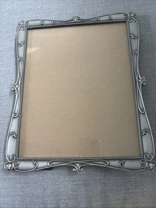 Green Tree Gallery Bilderrahmen gebürstet silberfarben Metall Edelsteine Art Deco 8” 10” - Bild 1 von 9