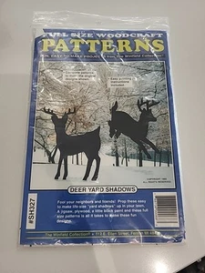 Buck Yard Shadows Pattern Winfield Full Size Woodcraft UNCUT NEW - Picture 1 of 2