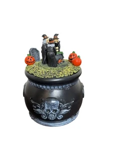 Celebrate Halloween Scene with Animated Cauldron - Picture 1 of 5