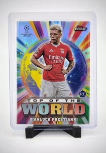 2024-25 Topps Finest UEFA Gianluca Prestianni #TW-23 Top of the World Benfica - Imagen 1 de 2