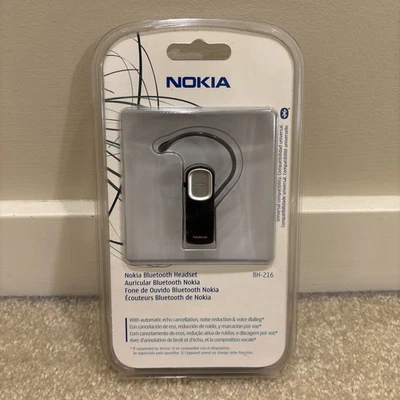 Auriculares Bluetooth Nokia BH-216 Negros Cancelación Automática de Eco Reducción de Ruido Nuevos Foto 1 de 4
