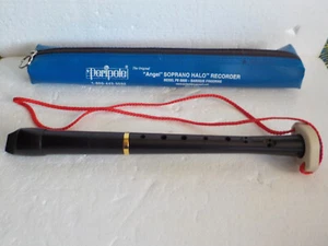 Peripole "Angel" Soprano Halo Recorder Model PB 6000 Blue Case Hanger - Picture 1 of 6