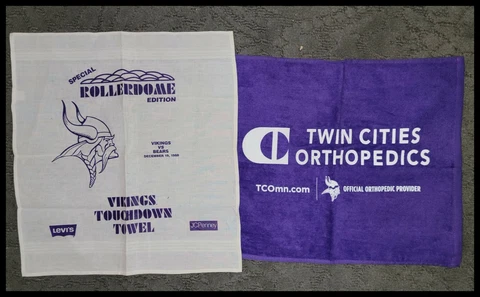 Minnesota Vikings 1988 Rollerdome Touchdown Towel Homer Hanky TCO Cover