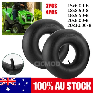 2/4PCS Inner Tube 15x6.00-6, 18x8.50/9.50-8, 20x8.00/10.00-8 Ride On Lawn Mower - Picture 1 of 17