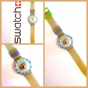 Swatch Scuba Blue Ice SDK107 1993 Vintage Armbanduhr gebraucht 90er - Bild 1 von 4