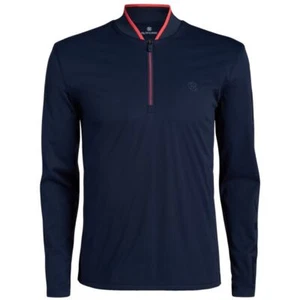 NWT G/Fore G4 Men's XL Twilight Navy 1/4 Zip Golf Windbreaker G4MF22O37 NEW $250 - Picture 1 of 10
