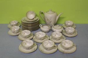 12 pers. café té de porcelana servicio motivo floral Tirschenreuth #6015 - Imagen 1 de 9