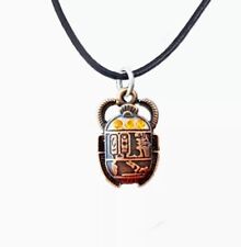 Crystal Stones Scarab Beetle Ancient Egyptian Pendant  Jewelry  Charm