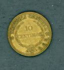COSTA RICA 1922 10 CENTIMOS HIGH GRADE BRASS COIN SHOWN