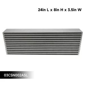 Universal DIY Race High Performance Bar and Plate Intercooler Core 24"X 8"X3.5" - Picture 1 of 10