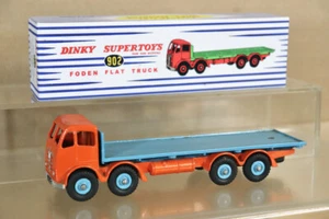 DINKY TOYS 902 REPAINTED ORANGE & LIGHT BLUE FODEN FLAT TRUCK oa - Picture 1 of 9